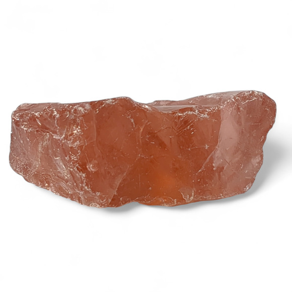 Peach Translucent Art Glass Cullet Suncatcher Slag Glass #4XL70 - Picture 5 of 6